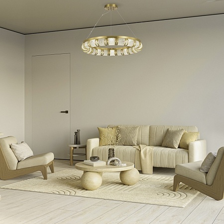 Светильник подвесной ST-Luce Латунь/Прозрачный LED 1*50W SL6011.303.01 - фото