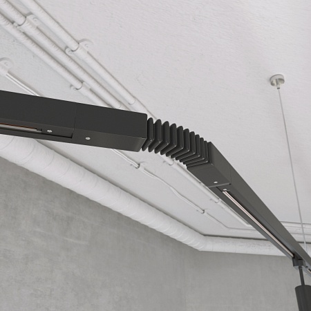 Гибкий коннектор для однофазного шинопровода черный TRC-1-1-FLEX-BK Elektrostandard - фото