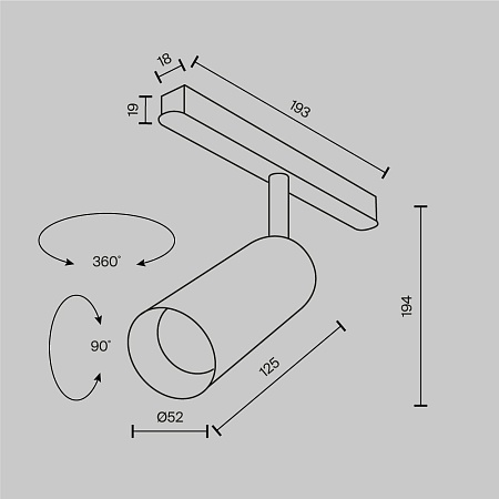 Трековый светильник Technical FOCUS LED TR032-2-12W2.7K-M-B - фото