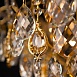Потолочный светильник с хрустальным декором 10081/6 золото / прозрачный хрусталь - фото