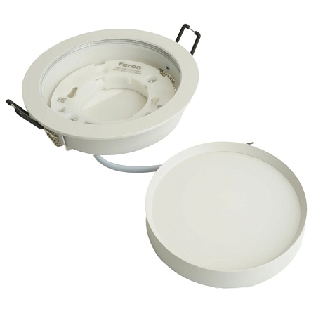 Светильник встраиваемый Feron DL507 потолочный GX53 белый круг - фото