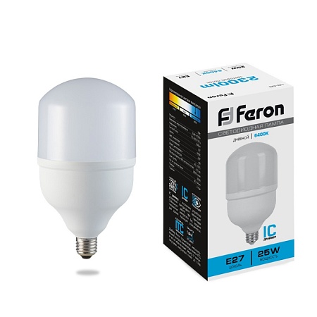 Лампа светодиодная Feron LB-65 E27 25W 175-265V 6400K - фото