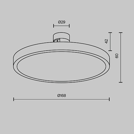Трековый светильник Technical TR153-1-10W4K-B - фото