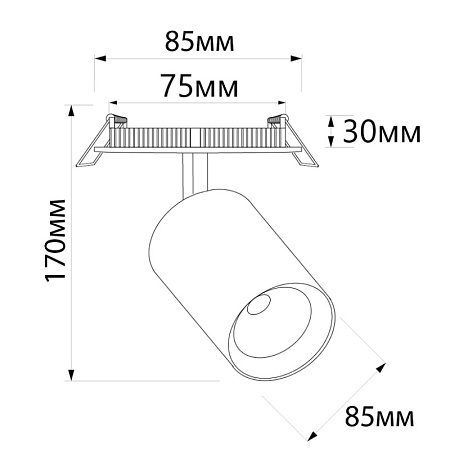 Светильник встраиваемый светодиодный FERON AL181 41001 - фото