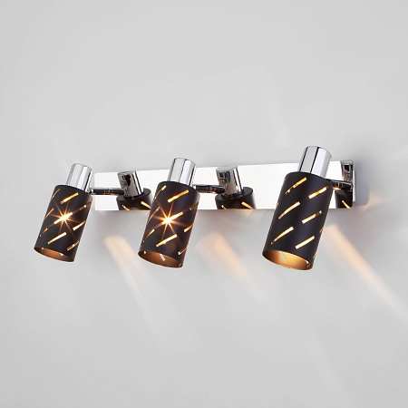 Настенный светильник Eurosvet 20090/3 черный/хром - фото