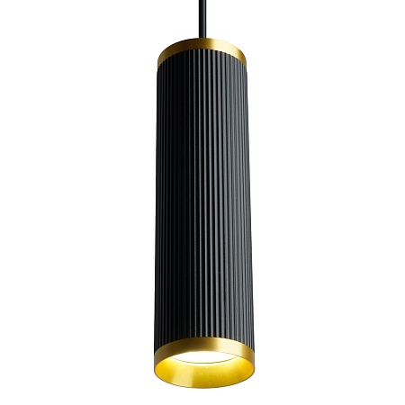 Светильник потолочный Feron ML1908 Barrel GATSBY levitation на подвесе MR16 35W, 230V, чёрный, античное золото 55*200 - фото