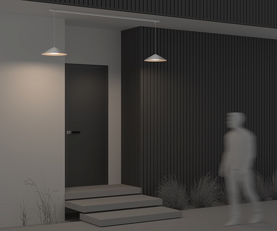 Уличный трековый светильник Outdoor O-TR01-1-P-12WW3K - фото