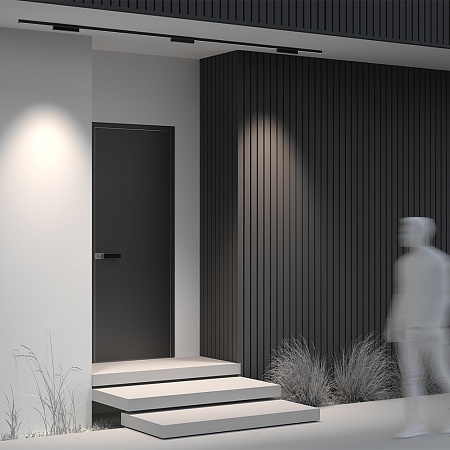 Уличный трековый светильник Outdoor O-TR02-2-S-12WB4K - фото