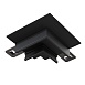 Коннектор угловой  встраиваемый Basity, черный  - фото