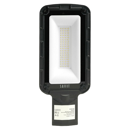 Светодиодный уличный консольный светильник SAFFIT SSL10-50 50W 5000K 230V, черный - фото