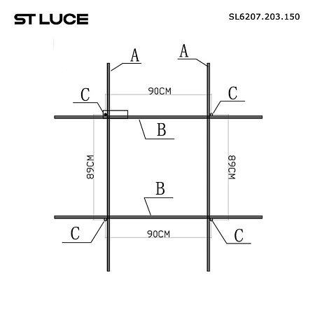 Светильник подвесной ST-Luce Матовое золото LED 1*150W 3000K SL6207.203.150 - фото
