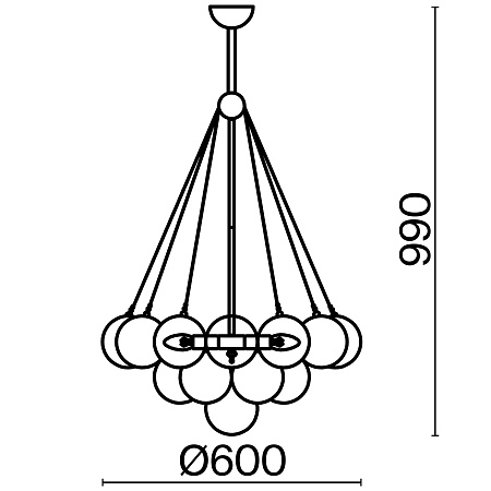 Подвесной светильник Freya Fiesta FR5231PL-06CH - фото