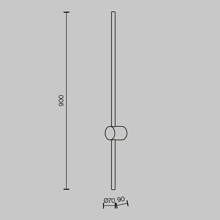 Настенный светильник (бра) Maytoni Light stick MOD237WL-L11B3K - фото