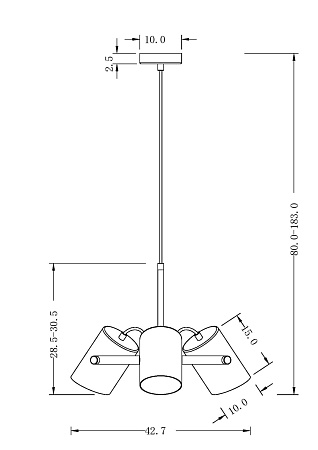 Подвесной светильник Freya FR4004PL-03BBS - фото