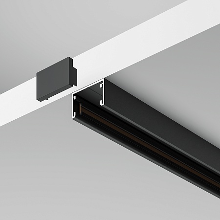 Шинопровод 3м накладной Basity, черный - фото