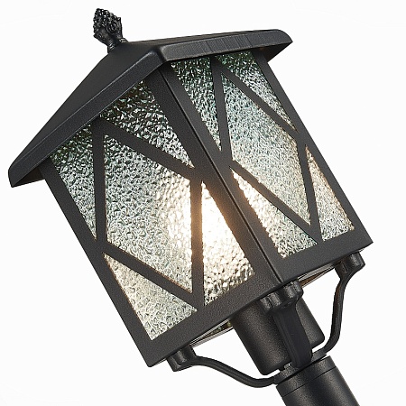 Светильник уличный наземный ST-Luce Черный/Черный, Прозрачный E27 1*60W SL084.415.01 - фото