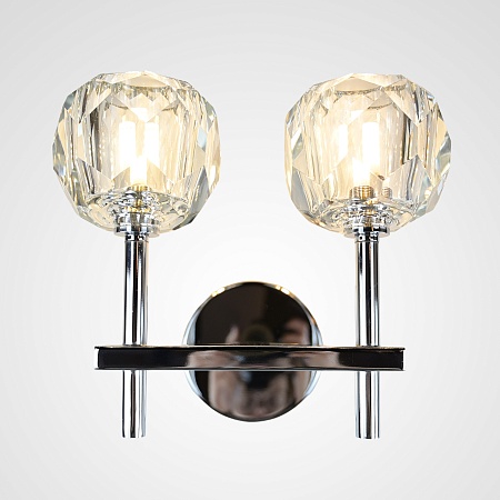 Бра Boule De Cristal Double Sconce Chrome Imperiumloft 156049-22 - фото