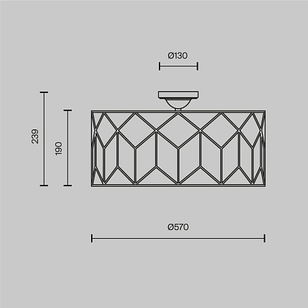 Потолочный светильник Maytoni Messina H223-PL-05-G - фото