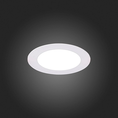 Св-к встр. Белый LED 1*6W 4000K 480Lm Ra80 110° IP20 D90xH30 220-240V ST210.548.06 - фото