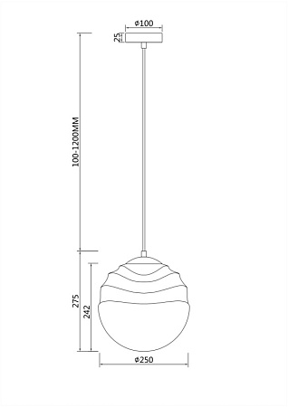Подвесной светильник Maytoni Vinare P074PL-01N - фото