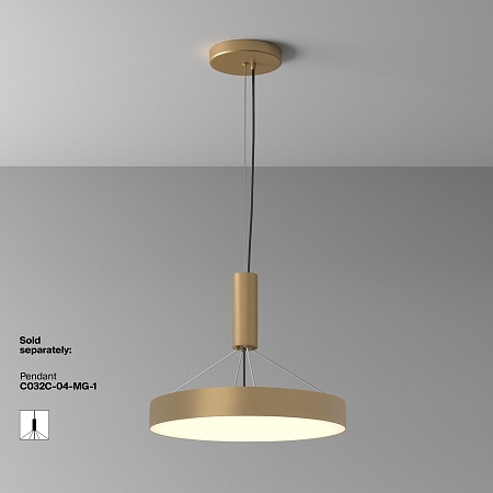 Потолочный светильник Technical Zon C032CL-45W3K-RD-MG - фото