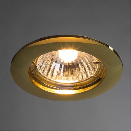Точечный встраиваемый светильник Arte Lamp BASIC A2103PL-1GO - фото
