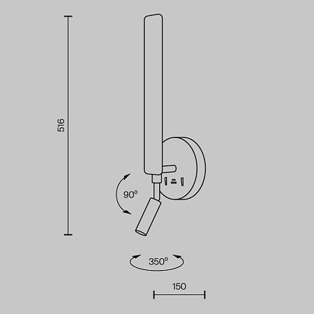 Настенный светильник (бра) Maytoni MOD214WL-L8W3K1 - фото