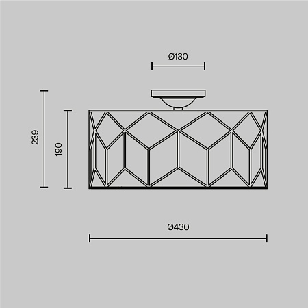 Потолочный светильник Maytoni Messina H223-PL-03-G - фото
