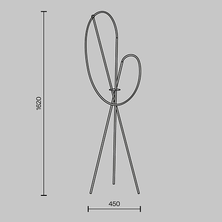 Напольный светильник (торшер) Maytoni Crochet MOD369FL-L36BS3K - фото