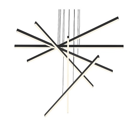 Люстра подвесная ST-Luce Черный/Белый LED 1*100W 4000K SL394.423.06 - фото