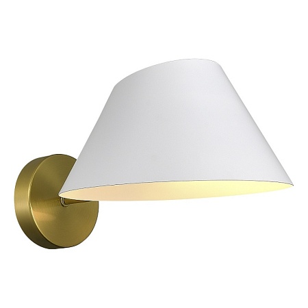 Светильник настенный Латунь/Белый E14 1*60W SLE1253-311-01 - фото