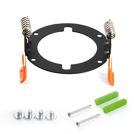 Светильник потолочный Feron HL354 12W, 230V, GX53, черный - фото