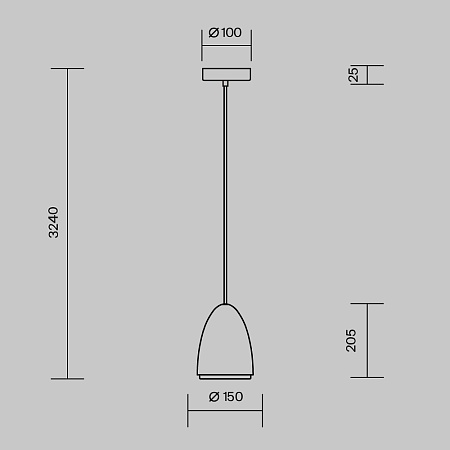Подвесной светильник Maytoni MOD430PL-01CM - фото