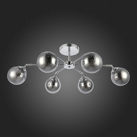 Светильник потолочный Хром/Дымчатый E14 6*40W SLE102202-06 - фото