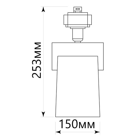 Светильник Feron AL157 трековый однофазный на шинопровод под лампу E27, белый - фото