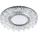 Светильник встраиваемый с LED подсветкой Feron CD944 потолочный MR16 G5.3 прозрачный, хром - фото