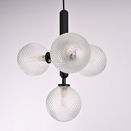 Подвесной Светильник Raffin 4 Transparent Black Imperiumloft 177908-26 - фото