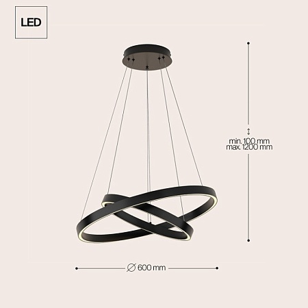 Подвесной светильник Maytoni Rim MOD058PL-L55B3K - фото