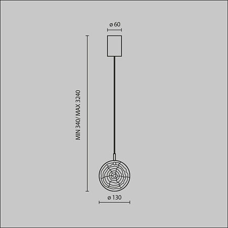 Подвесной светильник Maytoni Frozen MOD254PL-01BS - фото