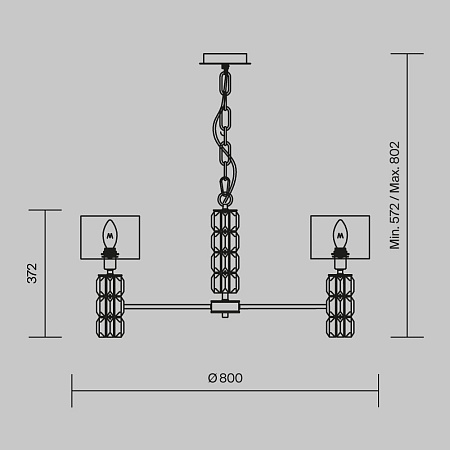 Люстра Maytoni Talento DIA008PL-07CH - фото