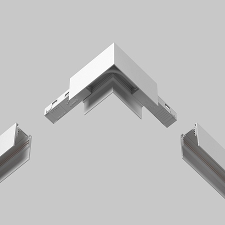 Коннектор питания угловой 15см Exility белый - фото