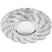 Светильник встраиваемый с белой LED подсветкой Feron CD935 потолочный MR16 G5.3 прозрачный