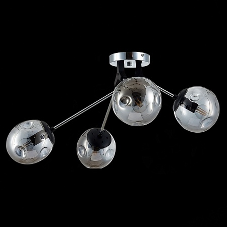 Светильник потолочный Хром, Черный/Дымчатый E14 4*40W SLE106002-04 - фото