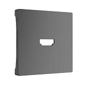 Накладка для розетки HDMI графит рифленый WL04-HDMI-CP