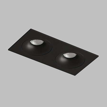 DK2122-BK Встраиваемый светильник, IP 20, 50 Вт, GU10, черный, алюминий - фото