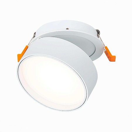 Встраиваемый поворотный светильник Белый LED 1*14W 3000K 1 100Lm Ra>90 120° IP20 D105xH ST651.538.14 - фото