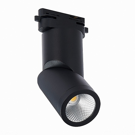 Св-к трек. Черный LED 1*10W 3000K 800Lm Ra>90 38° IP20 D60xH190 165-265V ST650.436.10 - фото
