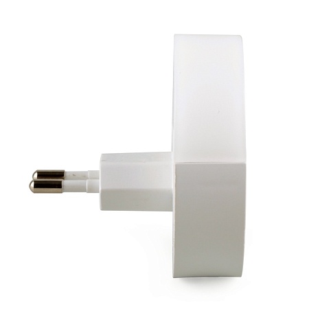 Светильник ночник Feron c 2мя USB выходами, FN1122 0,5W 230V, белый - фото