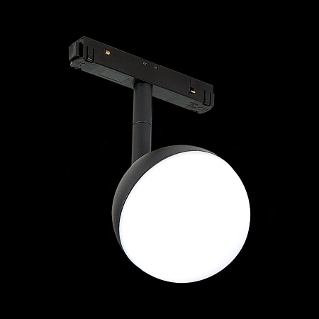 Магнитный трековый светильник Черный LED 1*7W 3000K 520Lm Ra>80 120° IP20 L120xW90xH192 ST358.436.07 - фото