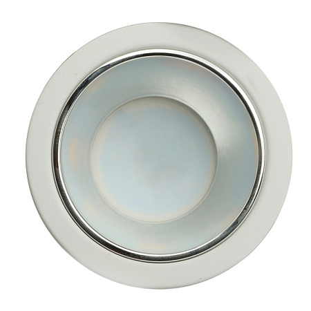 Светильник встраиваемый Feron DL3102 потолочный MR16 G5.3 белый + хром - фото